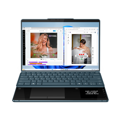 Laptop Lenovo Yoga Book 9 13.3 2880x1800 Táctil Intel Core Ultra 7 155U 16GB 1TB SSD Windows 11 Home Español