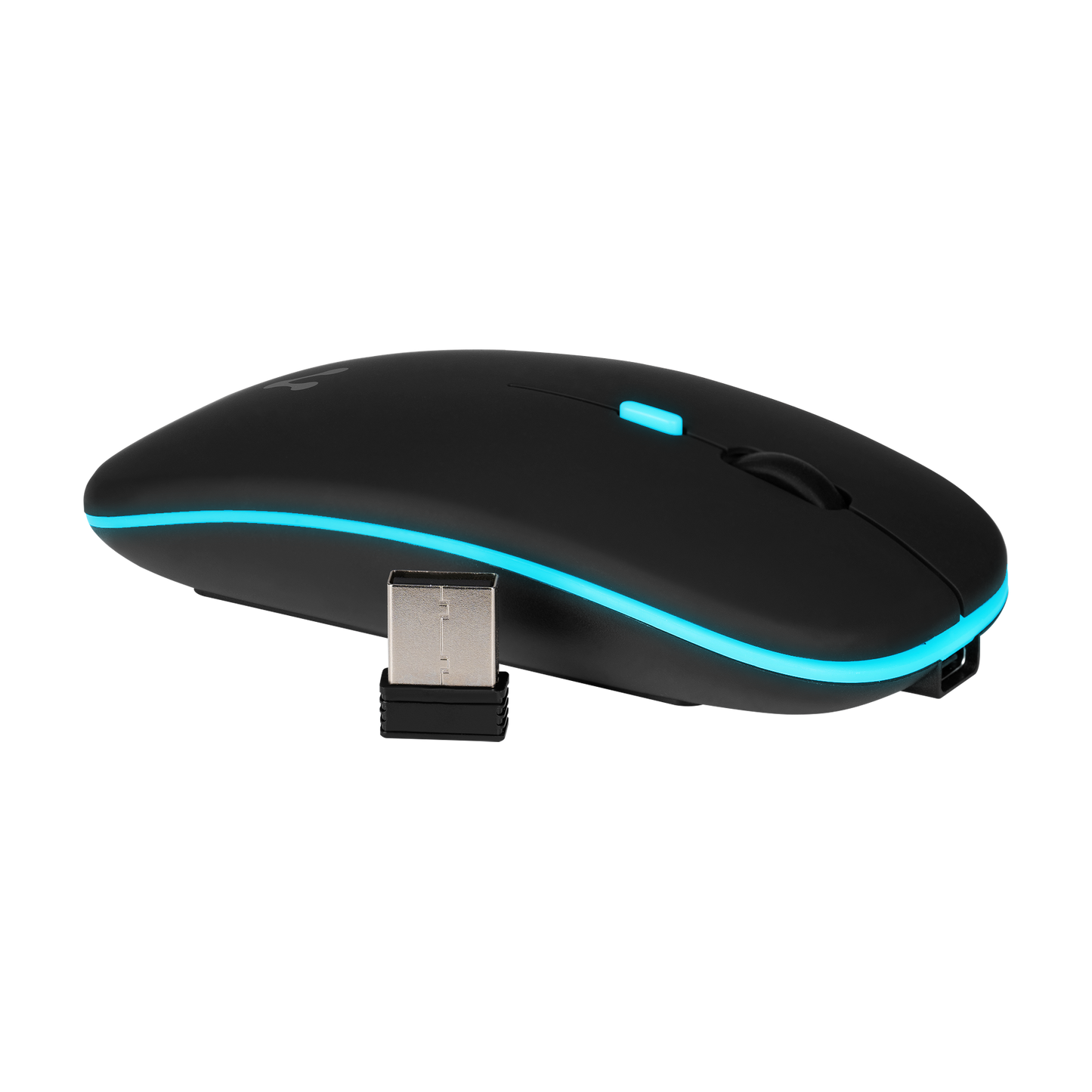 MOUSE VORAGO MO-307 INALAMBRICO HASTA 1600 DPI RECARGABLE NEGRO RGB