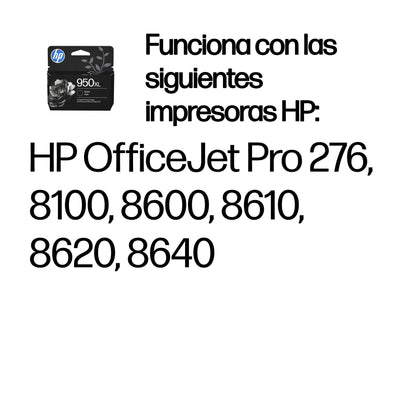 Tinta HP 950XL Negro OJ 8100/8600