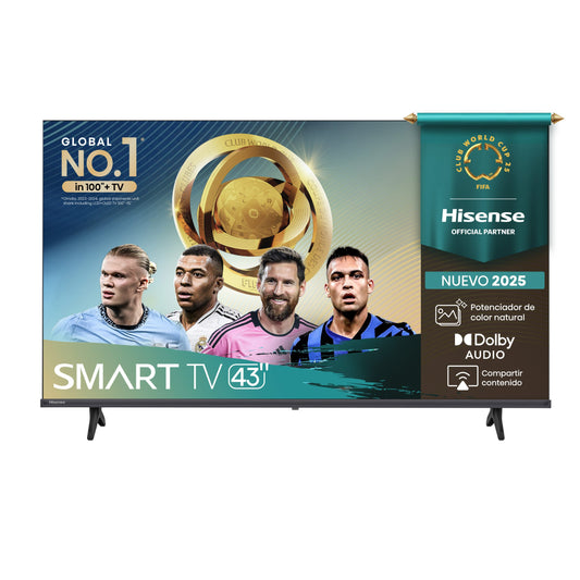 Televisor Hisense 43 pulgadas A4 Smart VIDAA U8.5 TV FHD Resolución 1920x1080 FULL ARRAY