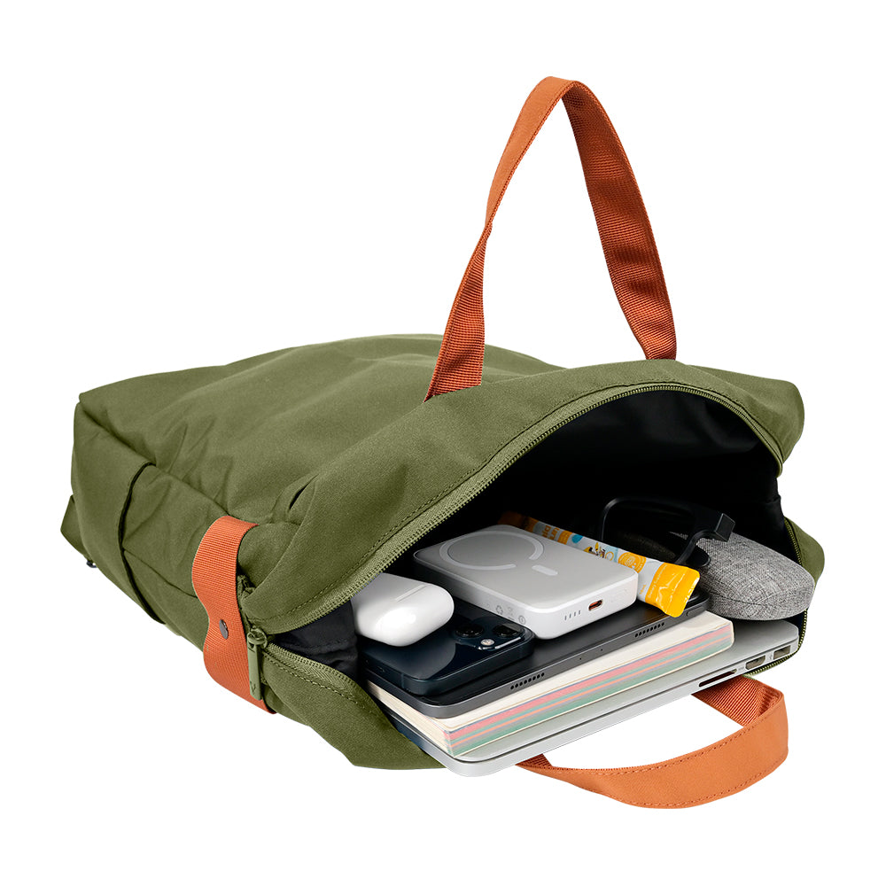 Mochila Vorago Bp-301 Vintage Doble Uso Laptop 15 6 Verde