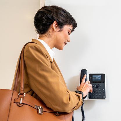 Poly Telefono IP Edge E100 y habilitado para PoE