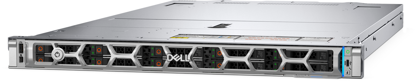 Servidor Dell R470 Intel Xeon6 Performance 6511P 2.3G 16C 4 x 32GB PERC H965i 480GB SSD iDRAC10 17G PSNBD 3Y