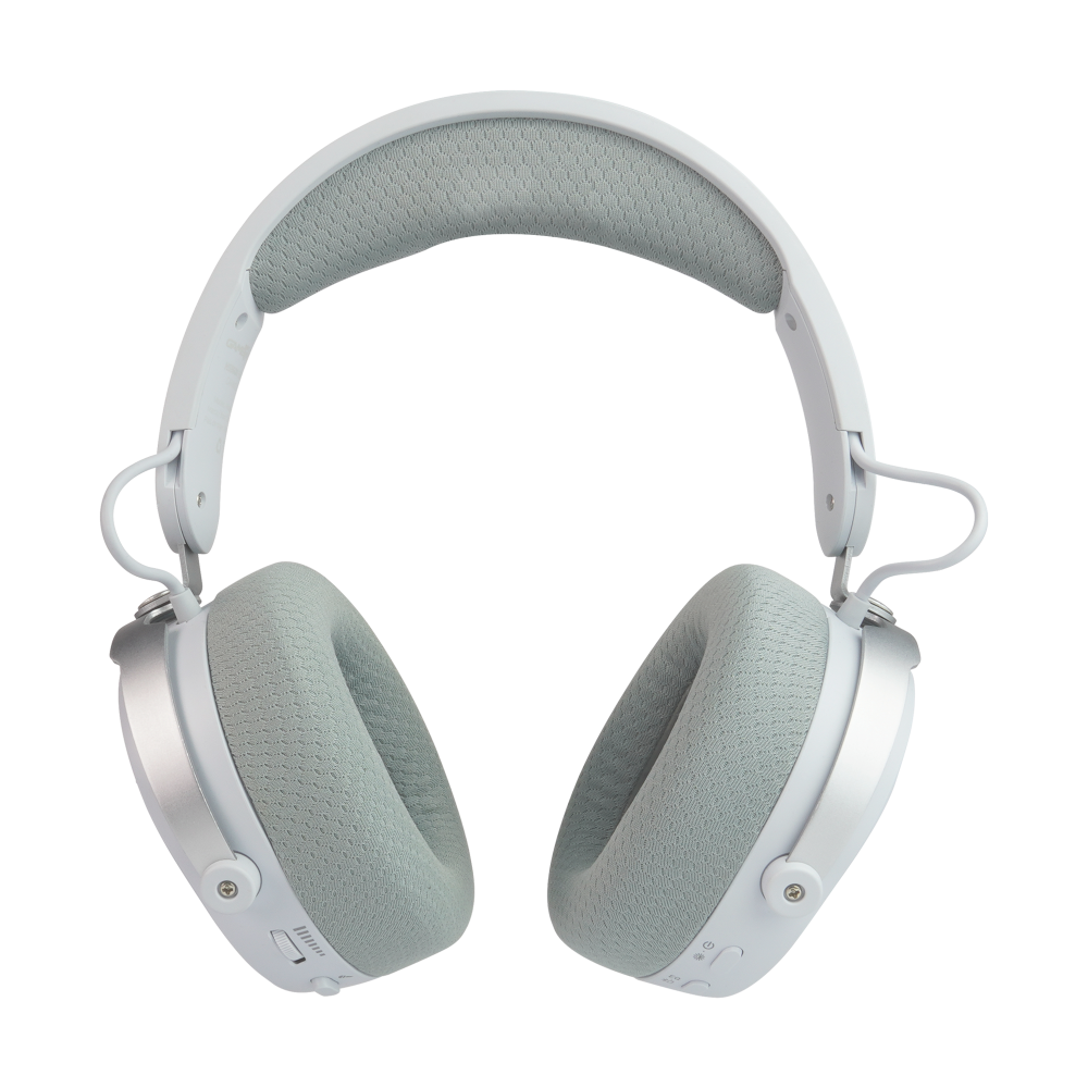 Diadema Game Factor HSB600 Gaming Inalámbrica RGB Triple Conectividad Micrófono Removible Surround 7.1 Color Blanco