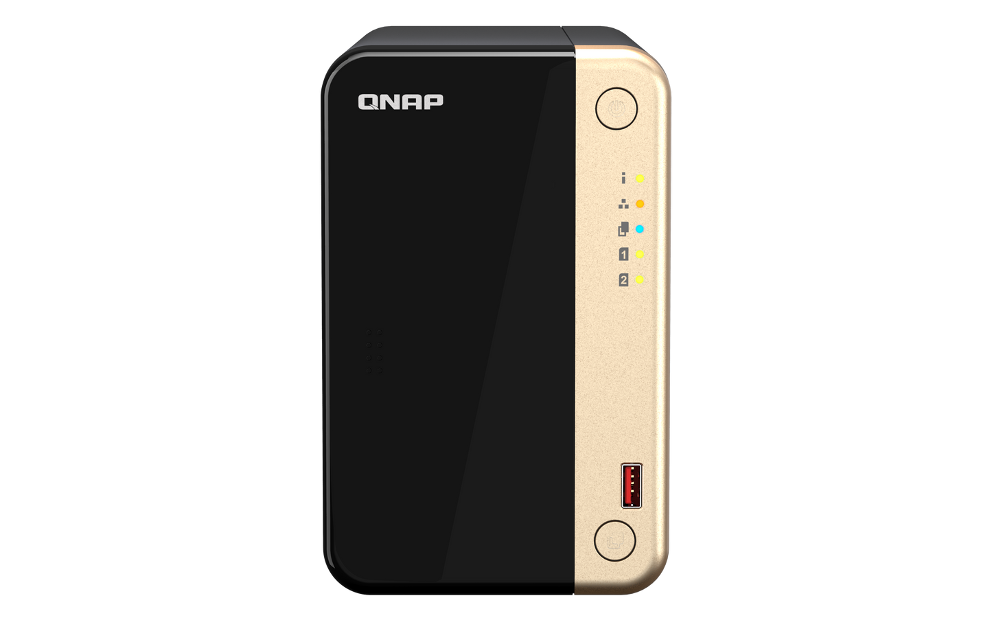 Unidad Almacenamiento NAS QNAP CPU Celeron N5095 Quad Core 2.9GHz 8GB RAM RJ45 2.5GbE 2 Bahias 3.5 Linux Sin Discos