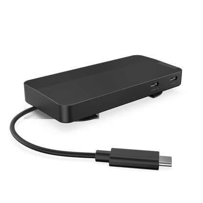 Base de Viaje Lenovo USB-C con Pantalla Dual (Hub Lenovo 7 en 1) Sin Adaptador AC