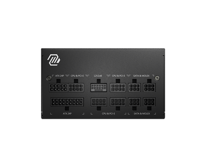 Fuente de Poder MSI MAG A850GL PCIE5 850W ATX 12V 80 Plus Gold Full Modular PCIe 5.0 24 pin Fan 120mm Negro