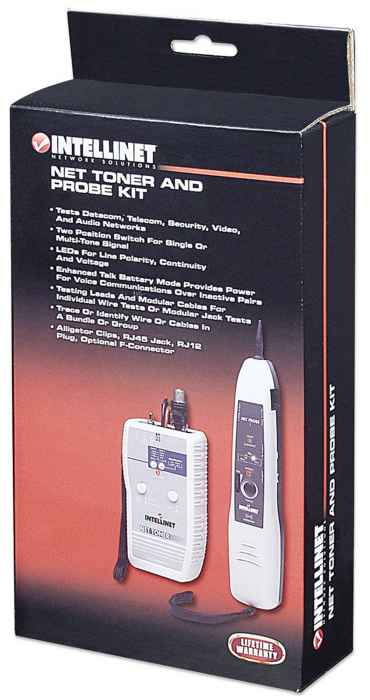 Empaque Generador Tonos Intellinet LED Probador Cables