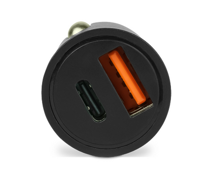 Cargador para Auto Vorago AU-305 Carga Rápida PD 20W USB-C/USB-A Color Negro