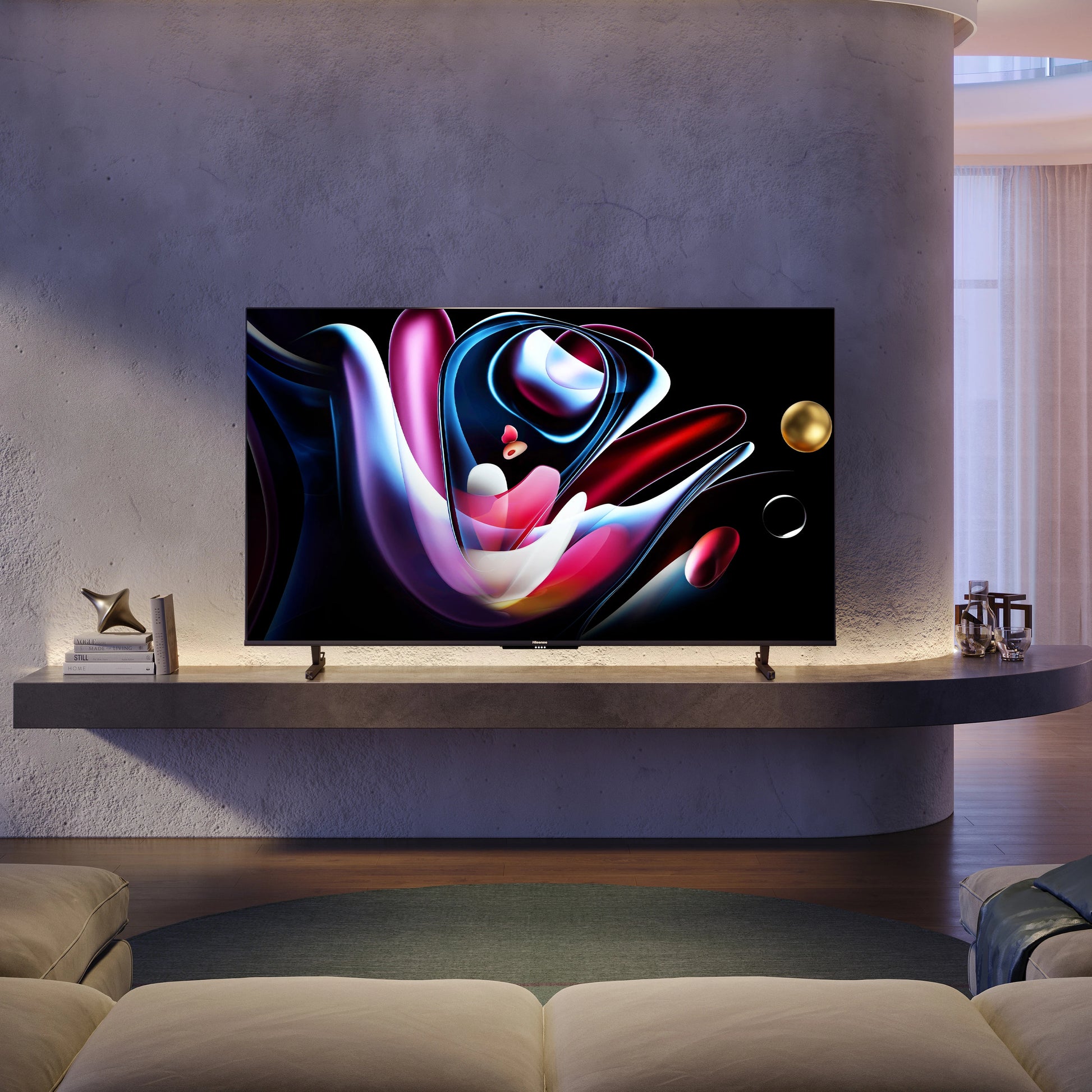 Televisor Hisense Mini LED 55" Smart TV 4K UHD Resolución 3840x2160 Wi-Fi/USB/HDMI