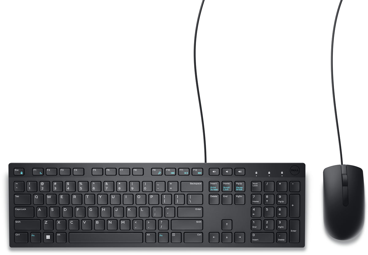 Kit Teclado y Mouse Dell KM300C Alámbrico USB Español Color Negro