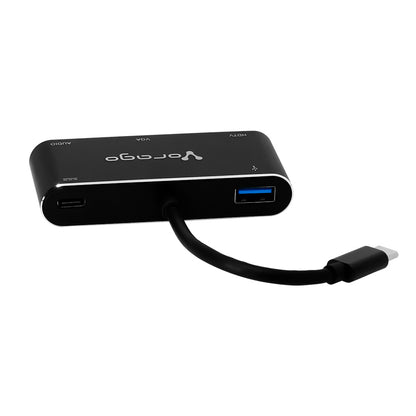 Adaptador Vorago ADP-350 5 en 1 USB Tipo C a HDMI/VGA/USB
