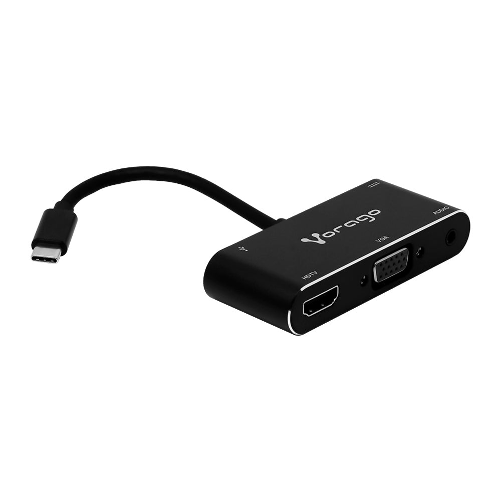 Adaptador Vorago ADP-350 5 en 1 USB Tipo C a HDMI/VGA/USB