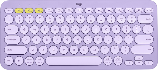 Teclado Logitech K380 Multi-Device Inalámbrico Bluetooth Color Lavender Limonade