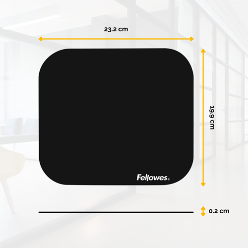 Mouse Pad Fellowes Estándar Mediano Color Negro
