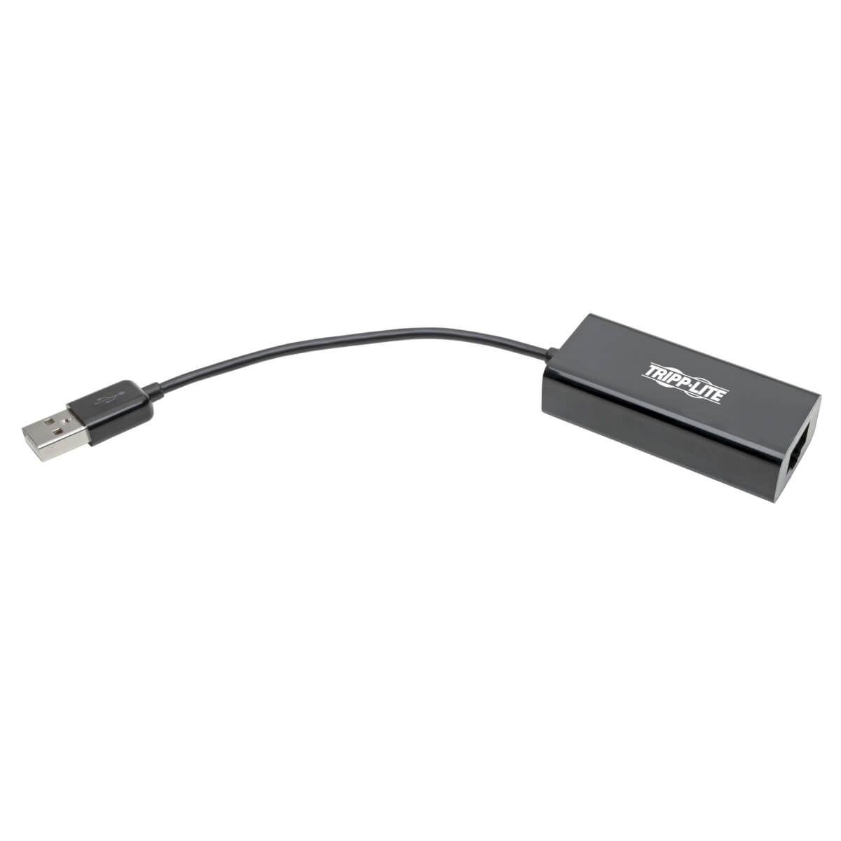 Adaptador Tripp Lite USB 2.0 Ethernet NIC 10/100 Mbps RJ45 Color Negro