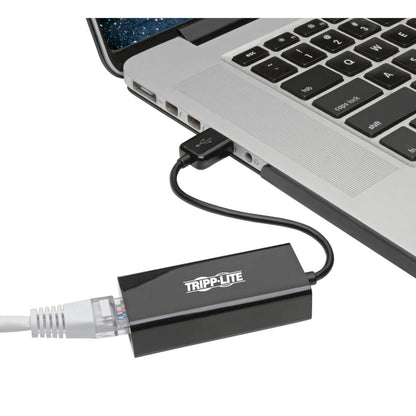 Adaptador Tripp Lite USB 2.0 Ethernet NIC 10/100 Mbps RJ45 Color Negro
