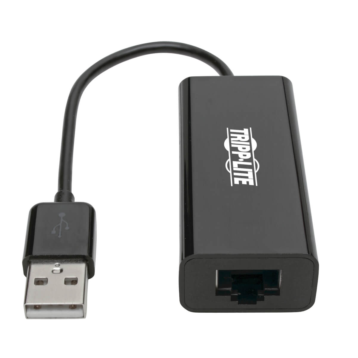 Adaptador Tripp Lite USB 2.0 Ethernet NIC 10/100 Mbps RJ45 Color Negro