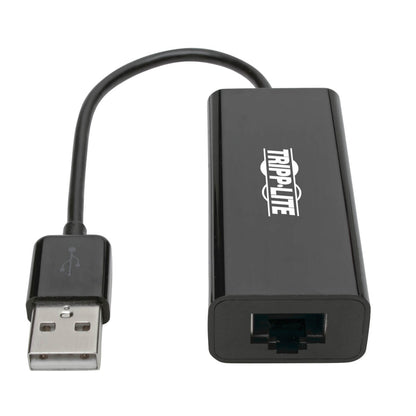 Adaptador Tripp Lite USB 2.0 Ethernet NIC 10/100 Mbps RJ45 Color Negro