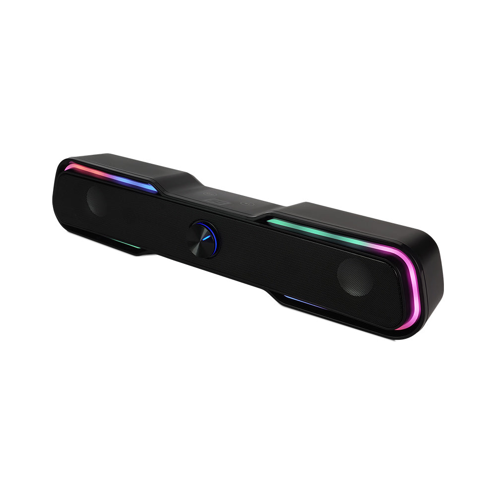 Bocina Vorago Start The Game BSP-350 Bluetooth/3.5MM USB Iluminación RGB Color Negro
