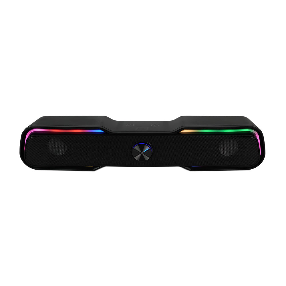 Bocina Vorago Start The Game BSP-350 Bluetooth/3.5MM USB Iluminación RGB Color Negro