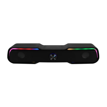 Bocina Vorago Start The Game BSP-350 Bluetooth/3.5MM USB Iluminación RGB Color Negro