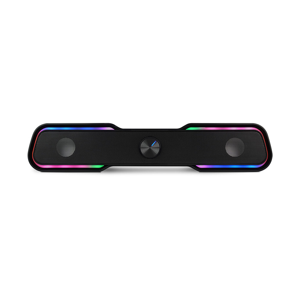 Bocina Vorago Start The Game BSP-350 Bluetooth/3.5MM USB Iluminación RGB Color Negro