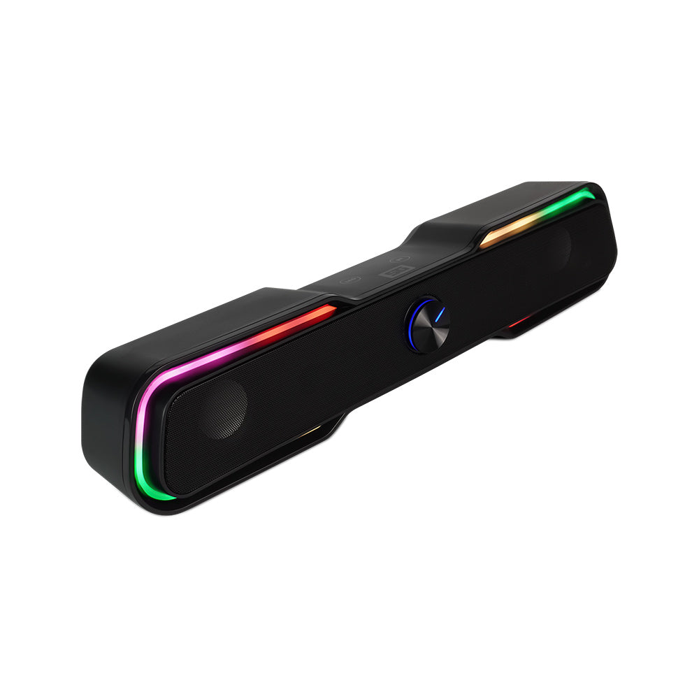 Bocina Vorago Start The Game BSP-350 Bluetooth/3.5MM USB Iluminación RGB Color Negro