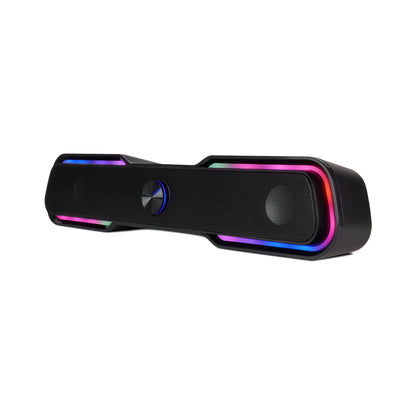 Bocina Vorago Start The Game BSP-350 Bluetooth/3.5MM USB Iluminación RGB Color Negro