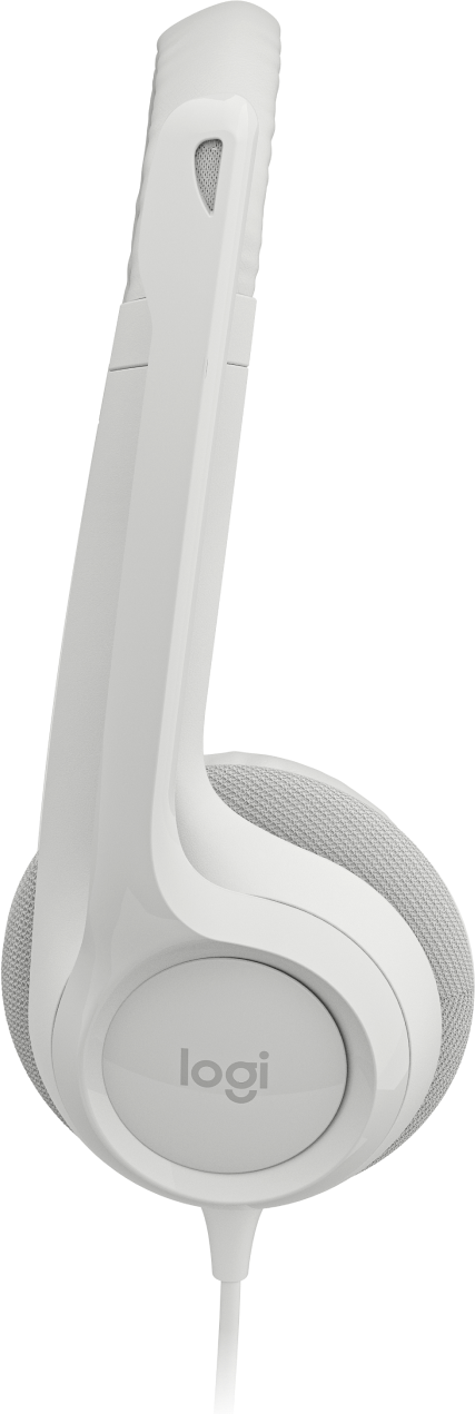 Audífonos Logitech USB H390 para Computadora con Audio Dígital Mejorado Control en Cable Color Blanco Crudo