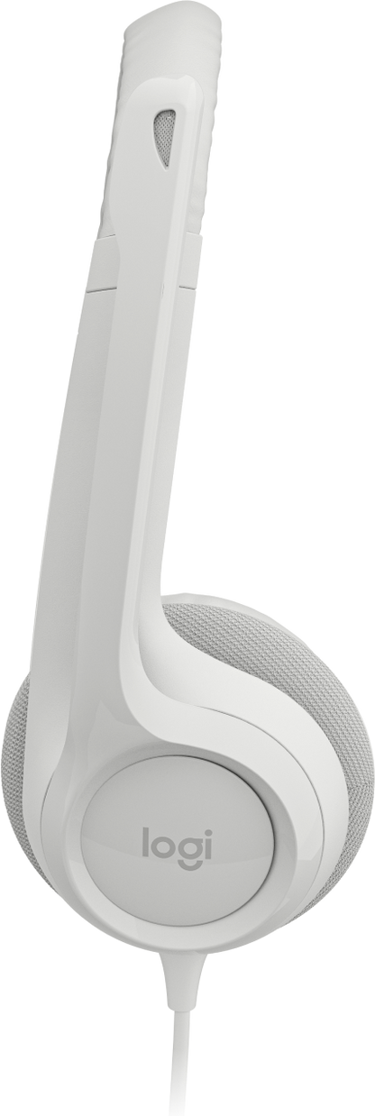 Audífonos Logitech USB H390 para Computadora con Audio Dígital Mejorado Control en Cable Color Blanco Crudo
