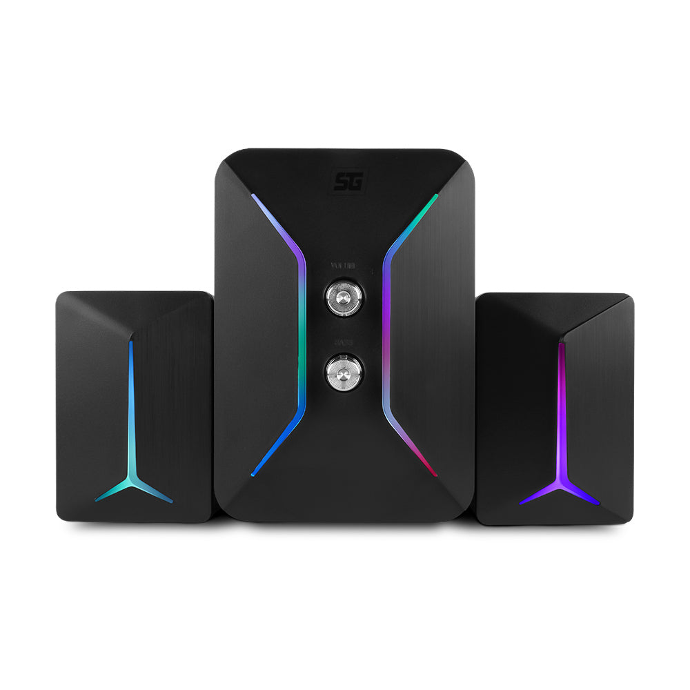 Bocinas Vorago SPK-250 para Computadora USB/3.5mm RGB
