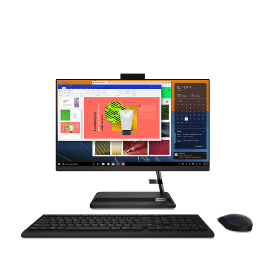 All in One Lenovo Ideacentre 3 24ADA6 23.8" AMD Ryzen 3 3250U Disco duro 1TB HDD+128GB SSD Ram 4GB W11 Home Color Negro