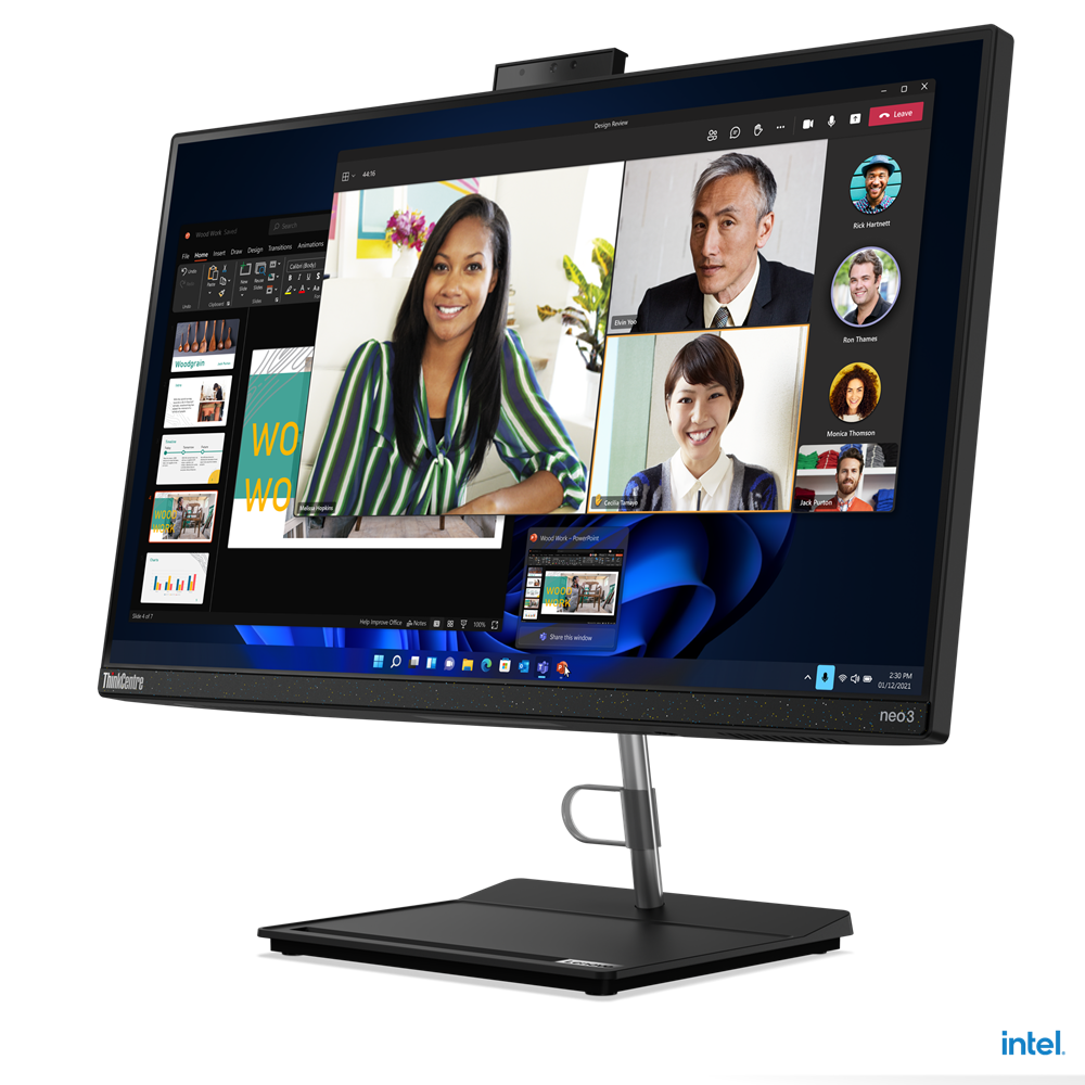 All in One Lenovo ThinkCentre neo 30a 23.8" Intel Core i5 1240P Disco duro 256 GB SSD Ram 8GB Windows 10 Pro Color Negro