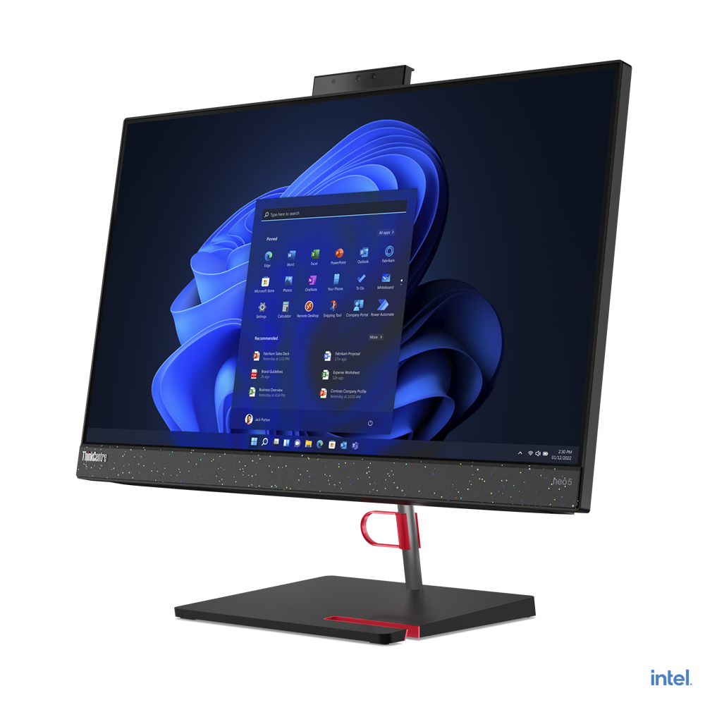 All in One Lenovo ThinkCentre neo 50a 23.8" Intel Core i5 12500H Disco duro 512GB SSD Ram16GB Windows 10 Pro Color Negro