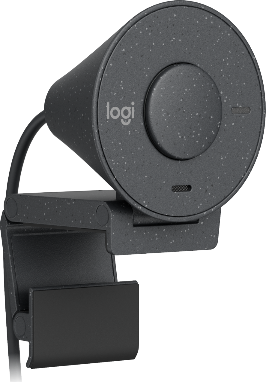 Cámara Web Logitech Brio 300 1080p USB-C con Corrección Iluminación Automática Micrófono Color Grafito