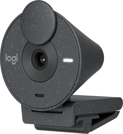 Cámara Web Logitech Brio 300 1080p USB-C con Corrección Iluminación Automática Micrófono Color Grafito