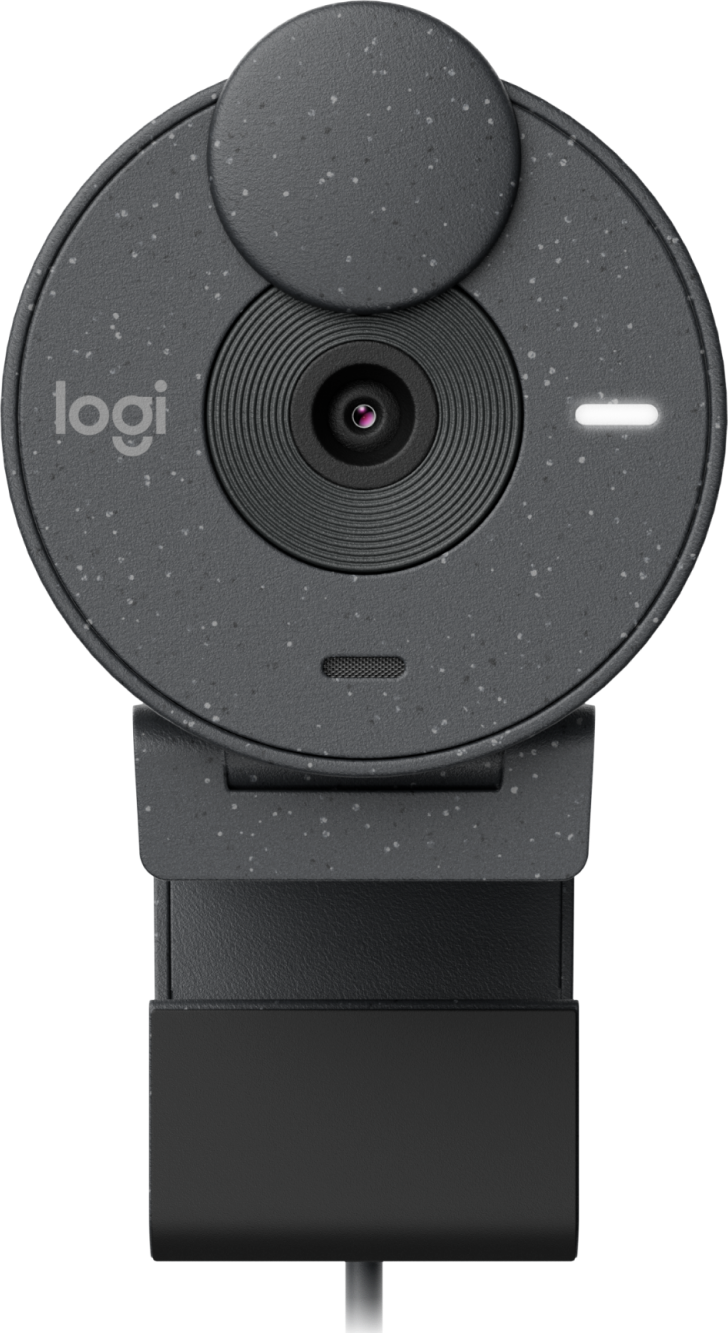 Cámara Web Logitech Brio 300 1080p USB-C con Corrección Iluminación Automática Micrófono Color Grafito
