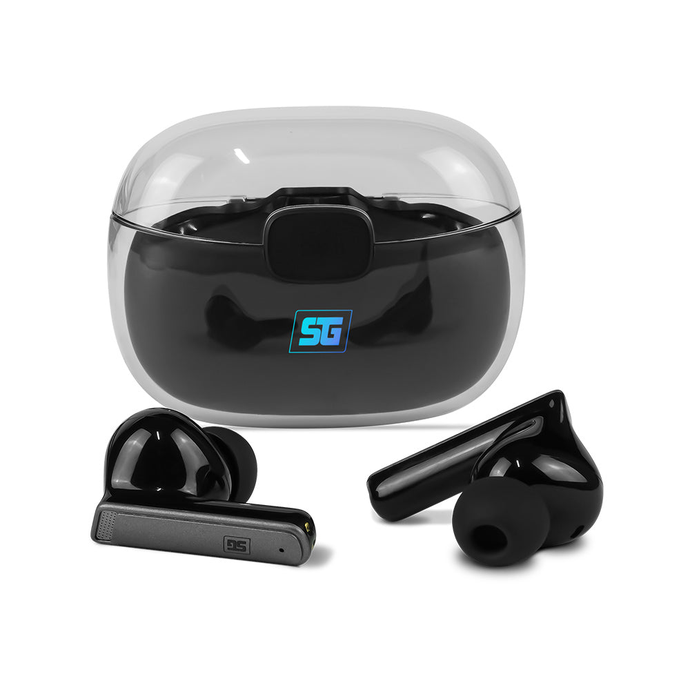 Audífonos Vorago Start The Game ESB-301-PRO Bluetooth TWS Touch Estuche de Carga LED Color Negro