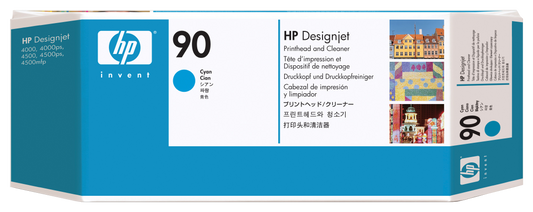 Cabezal hp lf 90 cyan limpiador designjet 4000