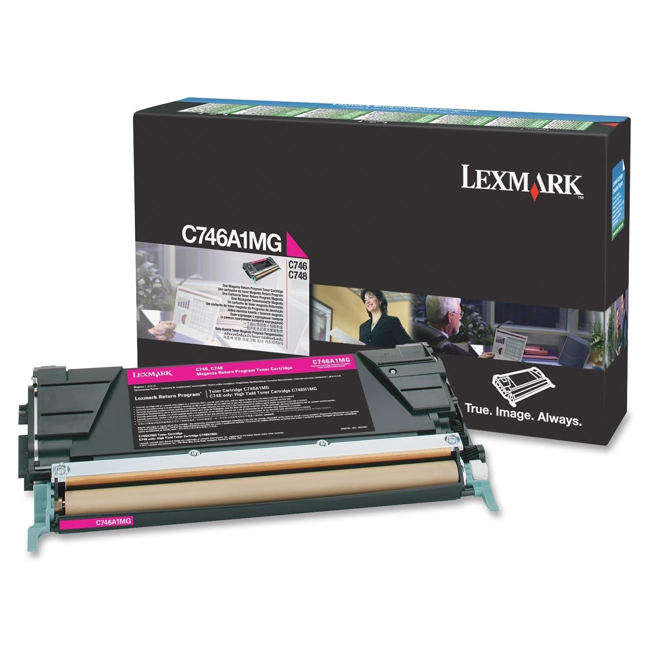 Toner lexmark programa retorno magenta c746