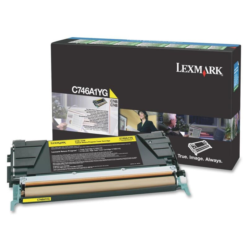 Toner lexmark programa retorno amarillo c746