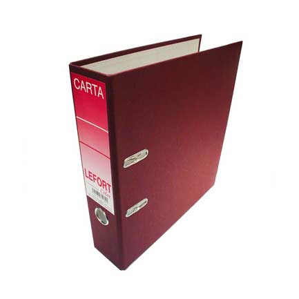Registrador lefort 1430 carta color vino