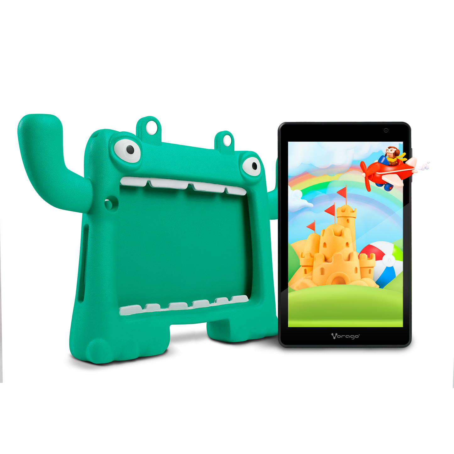 Tablet Vorago PAD-8-KIDS 8"Quadcore 64GB Ram 4GB 2MP/5MP Android 13 Funda Verde