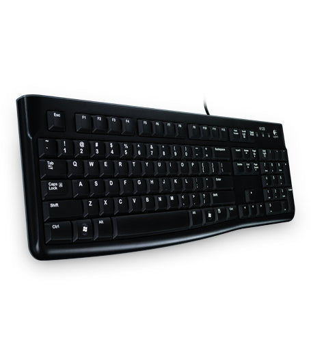 Teclado Logitech K120 Negro USB Antisalpicaduras