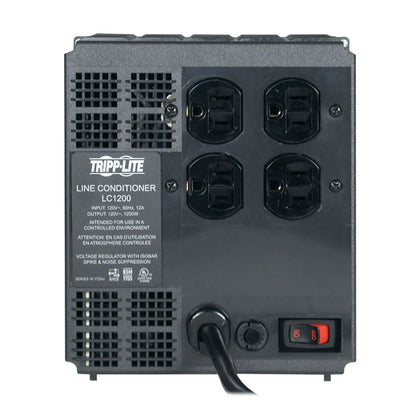 Regulador tripp lite 1200watts protector isobar 4 receptacul