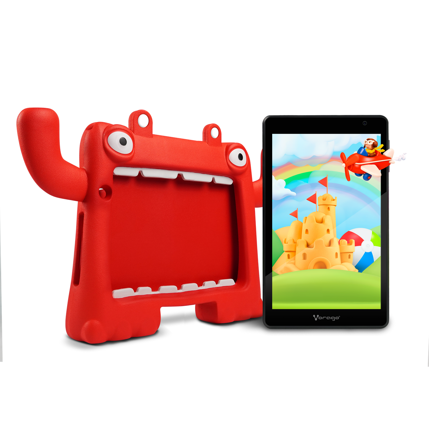 Tablet Vorago PAD-8-KIDS 8" Quadcore 64GB Ram 4GB 2MP/5MP Android 13 Funda Roja