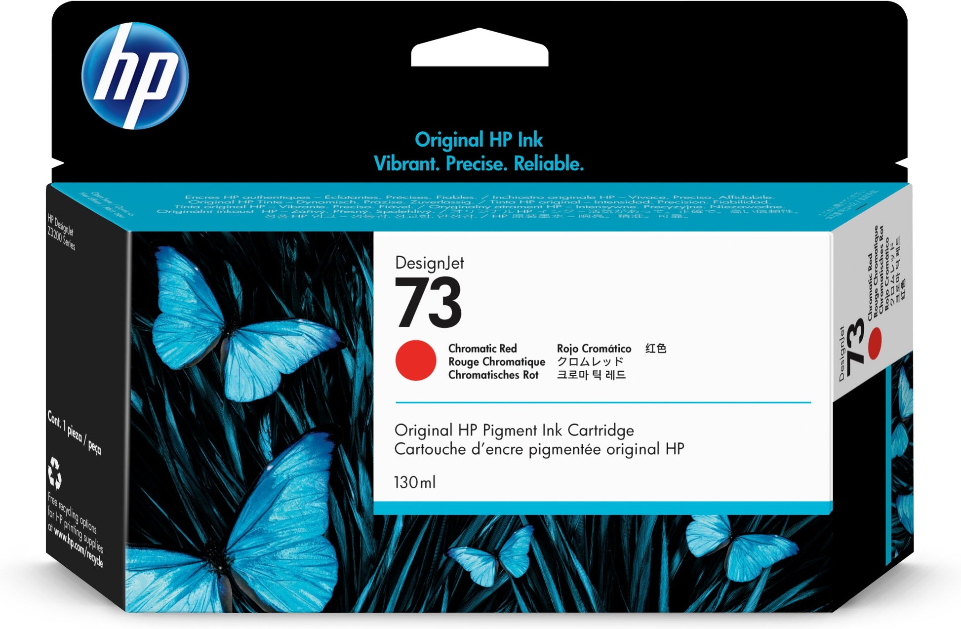 Tinta hp lf 73 rojo cromatico designjet z3200 z3100