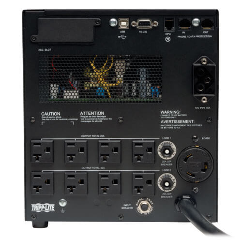 UPS Tripp Lite SmartOnline Doble Conversión 120V 3kVA 2.7kW Torre Autonomía Extendida DB9