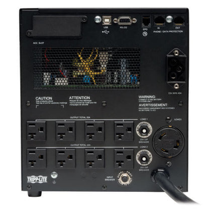 UPS Tripp Lite SmartOnline Doble Conversión 120V 3kVA 2.7kW Torre Autonomía Extendida DB9